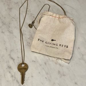 The Giving Keys gold necklace- Let Go